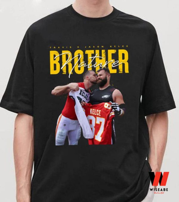 Kelce Brothers Football Travis Kiss Jason Kelce Bowl Super Bowl LVII 2023 Shirt