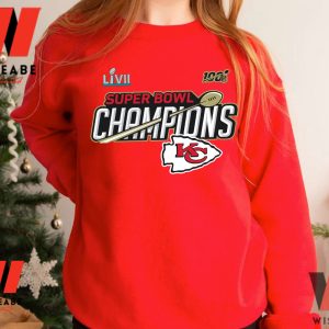 Cheap NFL Football Kansas City Chiefs Super Bowl Champions 2023 Sweatshirt