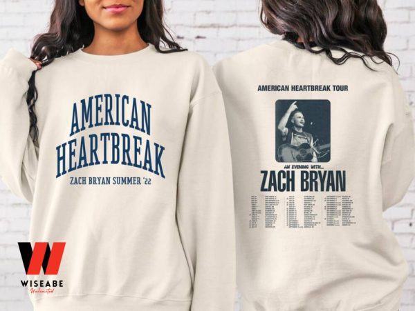 American Heartbreak Tour Zach Bryan Two Sides Sweatshirt, Zach Bryan Merchandise