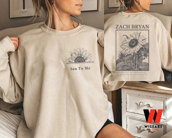 Vintage Sun To Me Sweat Of Sunflowers Zach Bryan Sweatshirt, Zach Bryan Merchandise
