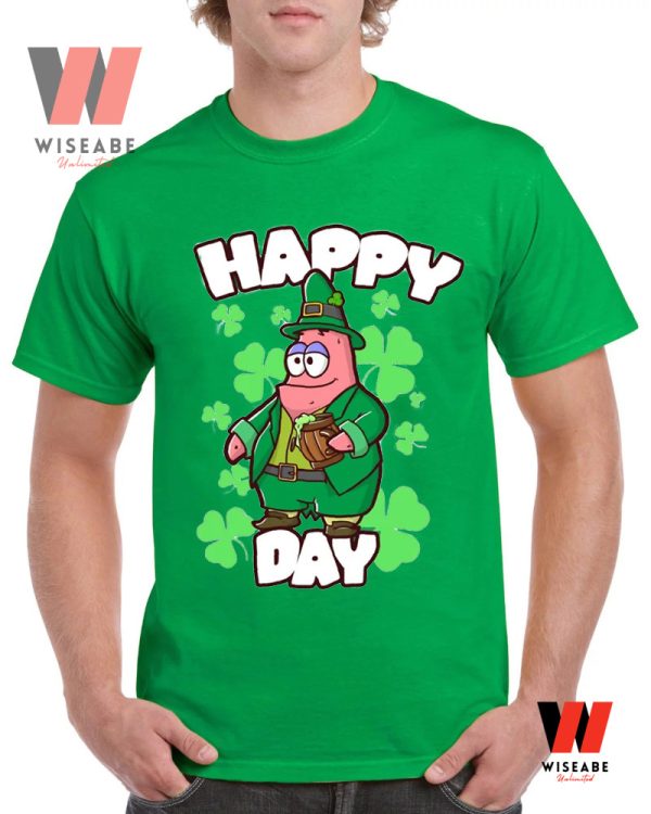 Irish Green Spongebob Patrick Star Happy St Patricks Day T Shirt, Saint Patricks Day Gifts