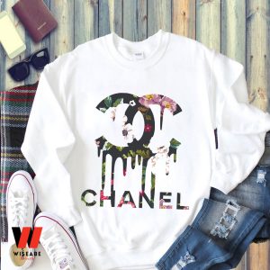 Cheap Floral Dripping Chanel Logo Sweatshirt, Gift For Your Mother