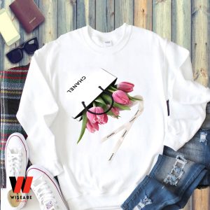 Cheap Tuylips Flower Chanel Inspired Shirt, Perfect Gift For Mother