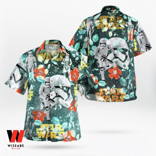 Stormtrooper Tropical Florist Star Wars Hawaiian Aloha Shirt, Star Wars Merchandise