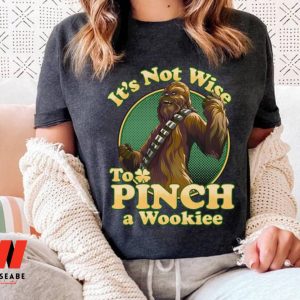 Retro Its Not Wise To Pinch A Wookiee Chewbacca Star Wars T Shirt