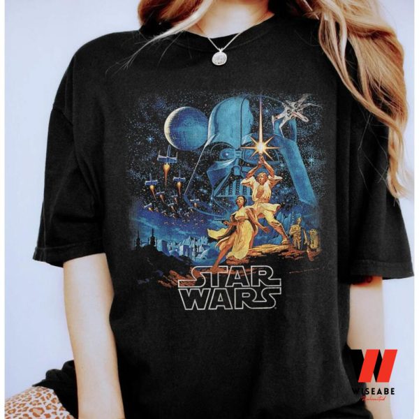 Vintage Han Solo And Princess Leia Star War T Shirt, Cheap Star Wars Merchandise