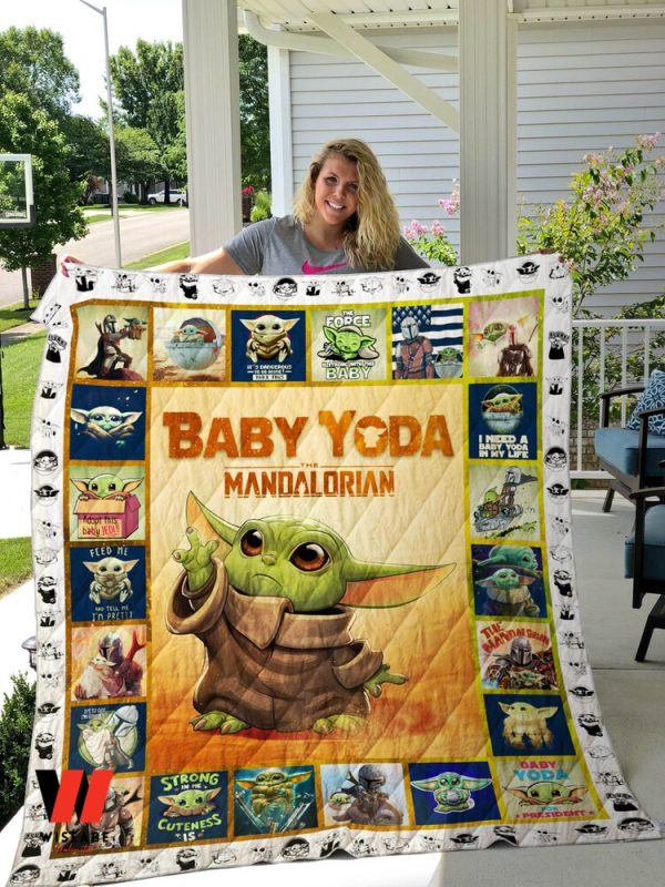 Baby Yoda Star Wars All Season Quilt Blanket, Cheap Star Wars Merchandise
