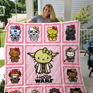 Hello Kitty Star Wars Quilt Blanket