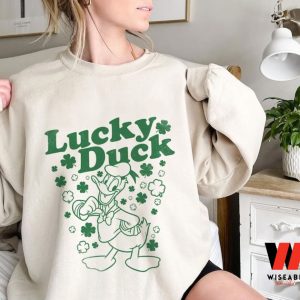 Lucky Duck Donald Irish Shamrock Disney St Patricks Day Shirt, St Patricks Day Gift