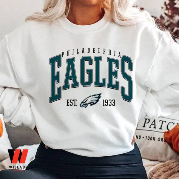 Cheap Philadelphia Eagles Football EST 1933 Crewneck Sweatshirt