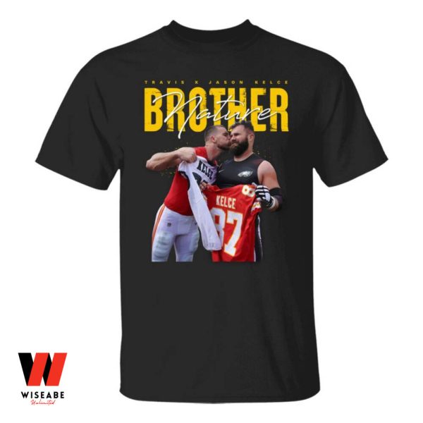 Kelce Brothers Football Travis Kiss Jason Kelce Bowl Super Bowl LVII 2023 Shirt