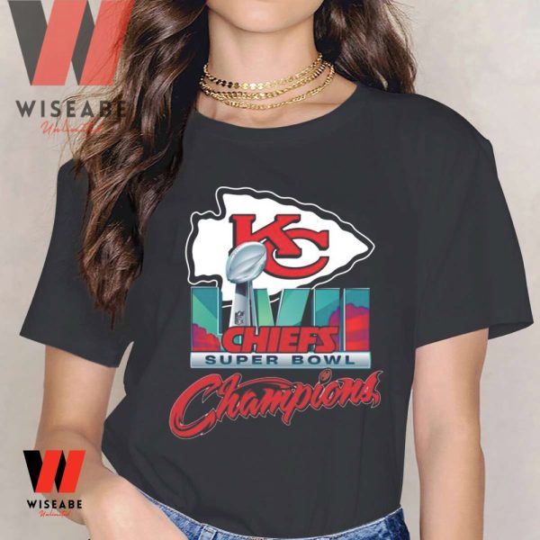Vintage Kansas City Chiefs Super Bowl Champions 2023 Mens Jersey Shirt