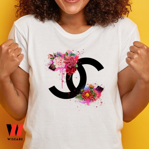 Cheap Floral Chanel Logo T Shirt, Cheap Gifts For Mom