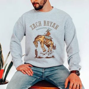 Zach Bryan Cowboy Summertimes Blues Sweatshirt, Zach Bryan Merchandise