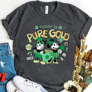 Today Is Pure Gold Mickey Mouse And Minnie Disney Disney St Patricks Day Shirt, Unique Disney St Patricks Day Gift