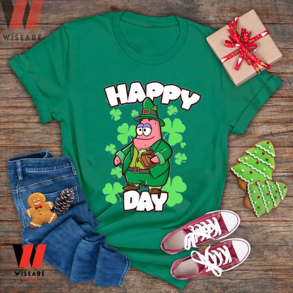 Irish Green Spongebob Patrick Star Happy St Patricks Day T Shirt, Saint Patricks Day Gifts