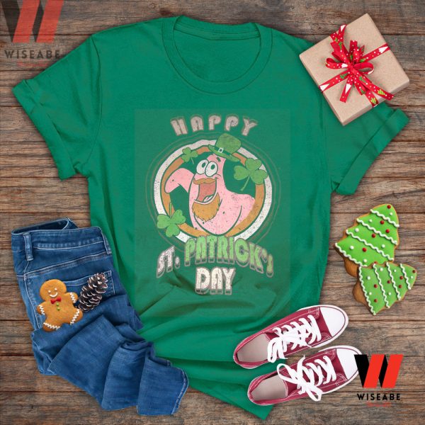 Spongebob Patrick Star Happy St Patricks Day Irish T Shirt, Saint Patricks Day Gifts