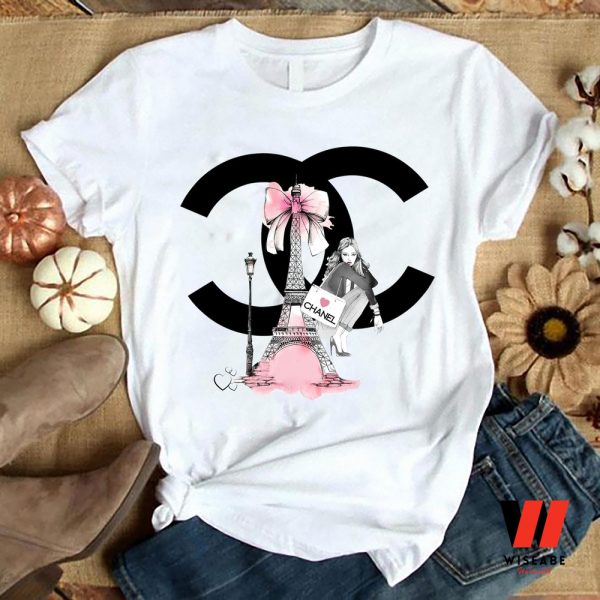 Cheap Pink Girl Chanel Logo Women T Shirt, Cheap Gifts For Mom