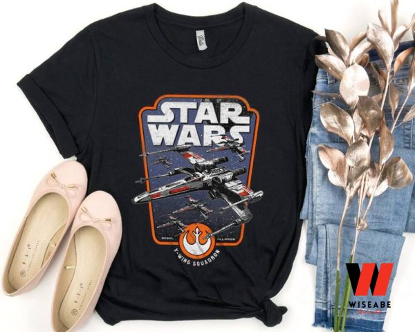 Vintage X Wing Squadron Star Wars T Shirt, Cheap Star Wars Merchandise