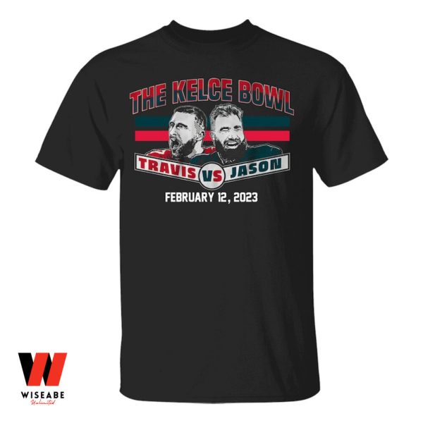 Kelce Brothers Football Jason Vs Travis Kelce Super Bowl 2023 T Shirt