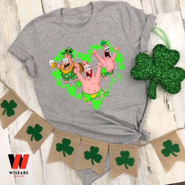 Funny  Spongebob Patrick Star Happy St Patricks Day T Shirt, Saint Patricks Day Gifts