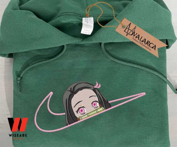 Embroidered Nike Cute Nezuko Demon Slayer Anime Shirt, Demon Slayer Merchandise