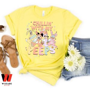Mickey And Friends Chillin With The Peeps Disney Easter Shirt, Easter Gifts For Adults