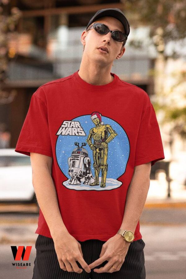 Retro R2D2 C3PO Droid Star Wars T Shirt, Cheap Star Wars Merchandise