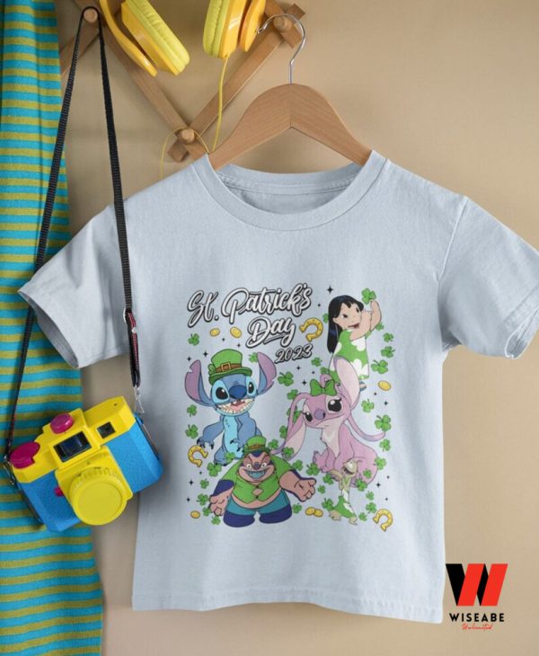 Disney Stitch Shamrock Family St Patricks Day Shirt, Unique St Patricks Day Gifts