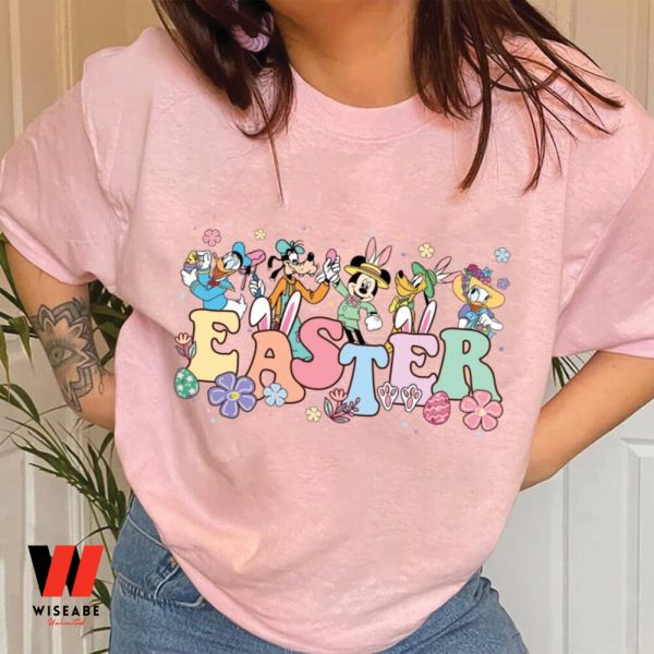Vintage Disney Mickey And Friends Happy Easter Bunny Eggs Shirt, Last Minute Easter Gifts