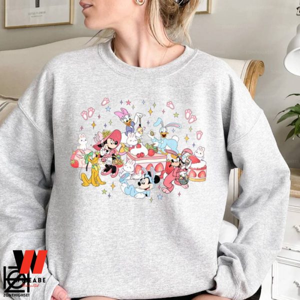 Drinks And Food Bunny Mouse and Friends Disney Easter Shirt, Easter Gifts For Families