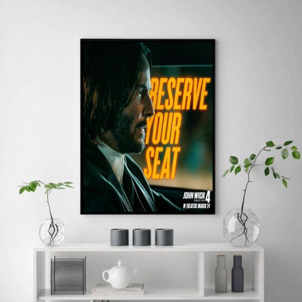 Serve Your Seat John Wick 4 Poster