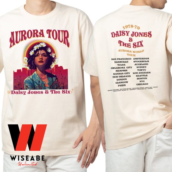 Vintage Aurora World Tour Tracklist Daisy Jones And The Six T Shirt