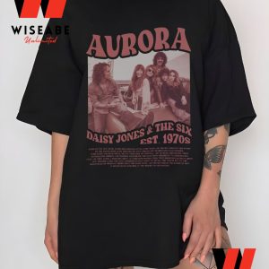 Vintage American Musical Drama Streaming Television Aurora World Tour Daisy Jones And The Six T Shirt