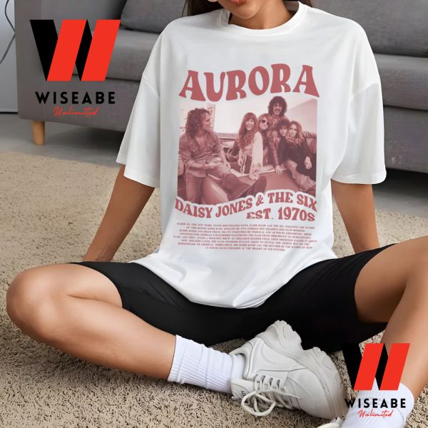 Vintage American Musical Drama Streaming Television Aurora World Tour Daisy Jones And The Six T Shirt