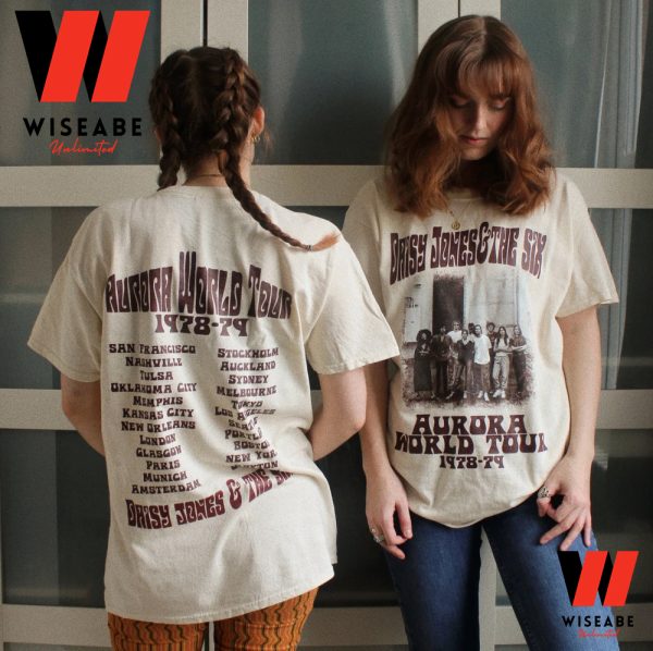 Vintage Daisy Jones And The Six Aurora World Tour Two Sides T Shirt
