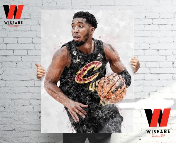 Basketball Cleveland Cavaliers Player Donovan Mitchell Poster