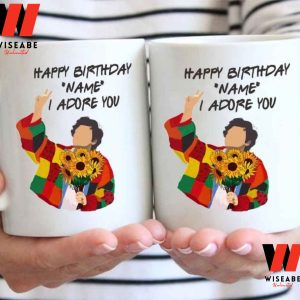 Personalized Happy Birtday I Adore You Harry Styles Mug, Personalized Harry Styles Birthday Gifts