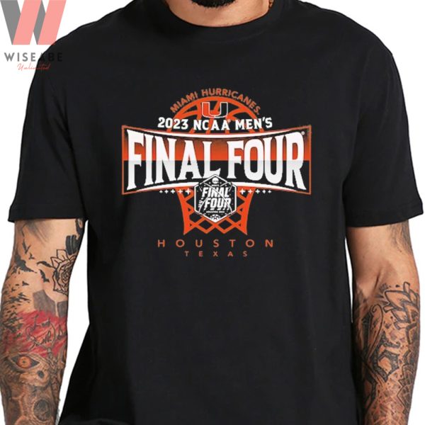 Cheap Basketball Tournament NCAA 2023 Miami Hurricanes Final Four T Shirt