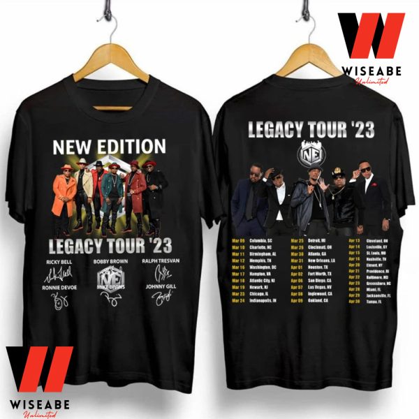 Retro New Edition Legacy Tour 2023 Tracklist T Shirt