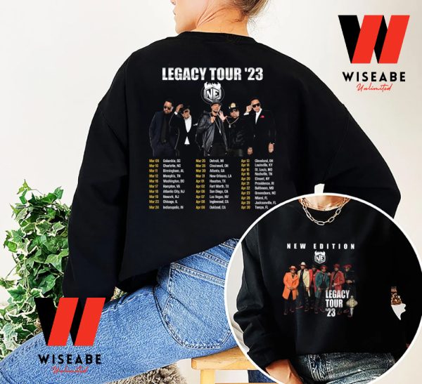Hot Music Band New Edition Legacy Tour 2023  T Shirt