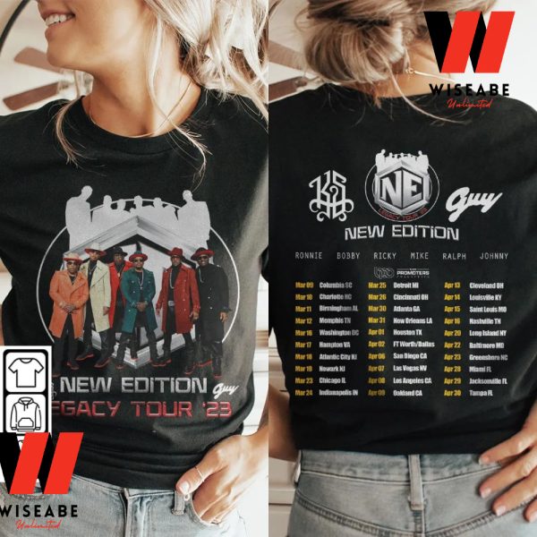 Unique Music Band New Edition Legacy Tour 2023 T Shirt