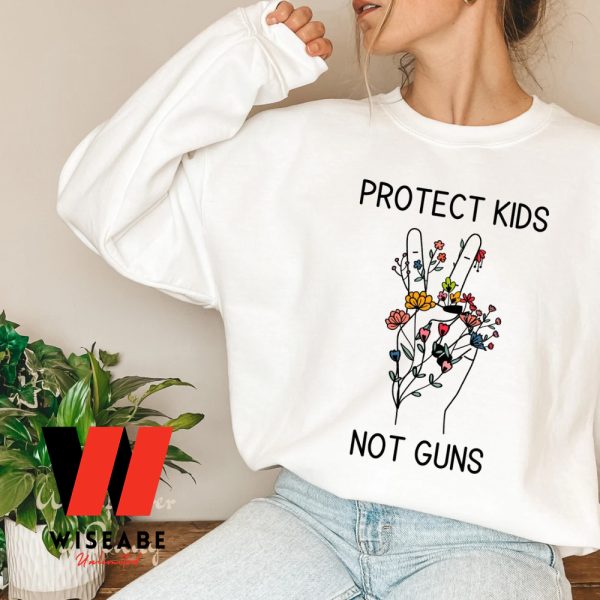 Flowers Hand Hot Protect Kids Not Gun Shirt