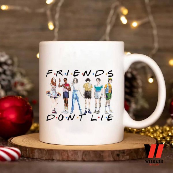 Friends Dont Lie Stranger Things Ceramic Mug, Stranger Things Christmas Gifts