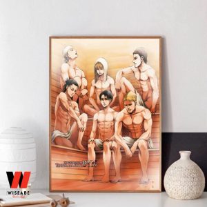 Funny Anime Attack On Titan AOT Sauna Poster Wall Art