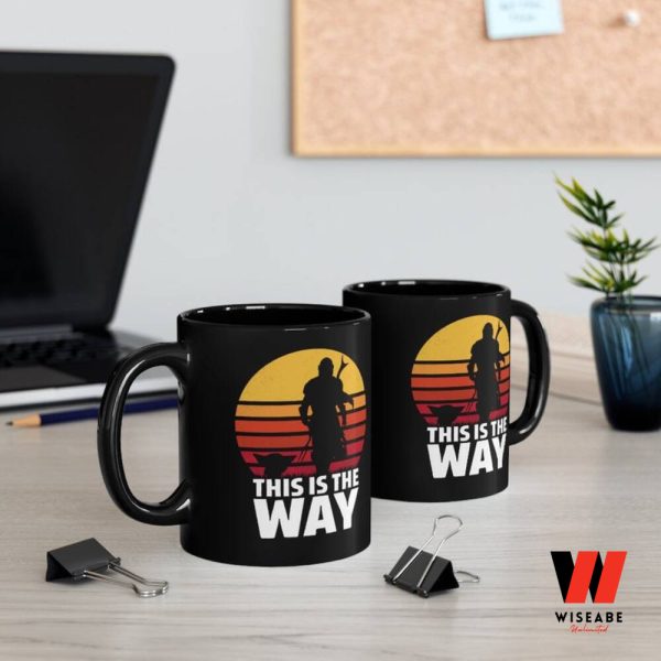Star Wars This is the Way Baby Yoda And Mandalorian Coffee Mug, Unique Star Wars Gifts