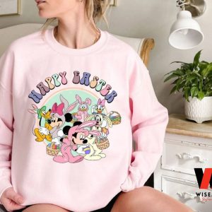 Vintage Mickey Mouse And Friends Bunny Disney Easter Sweatshirt, Easter Gifts For Teens