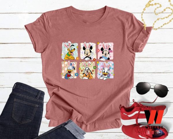 Disney Mickey And Friends Characters Happy Easter Shirt, Easter Presents For Adults