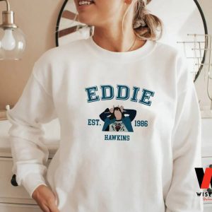 Vintage Stranger Things Eddie Sweatshirt, Cheap Stranger Things Merch