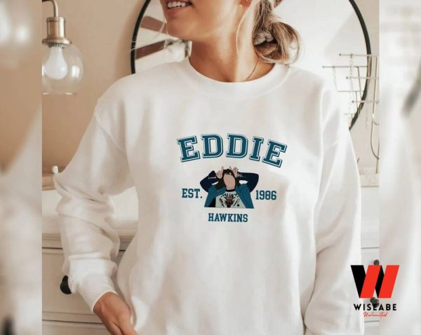 Vintage Stranger Things Eddie Sweatshirt, Cheap Stranger Things Merch